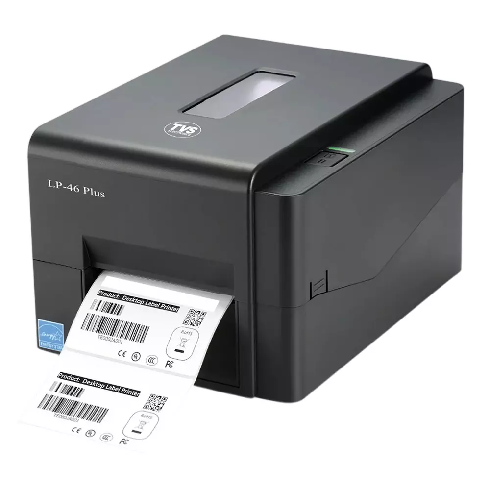 TVS LP 46 Dlite Plus Barcode Printer – Advanced Desktop Label Printer for Retail & Logistics